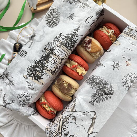 Макарон подарочный Новый Год