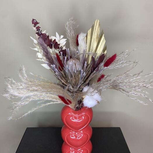 Red vase