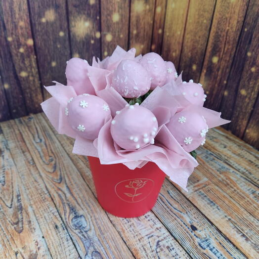 Клубника в шоколаде в стаканчике