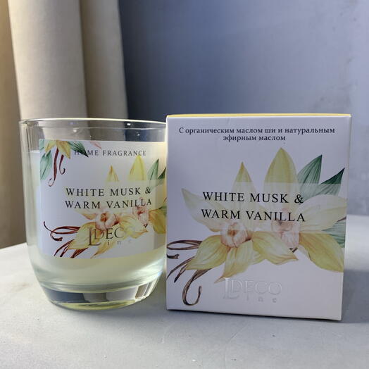 Свеча Ldeco musk warm vanilla