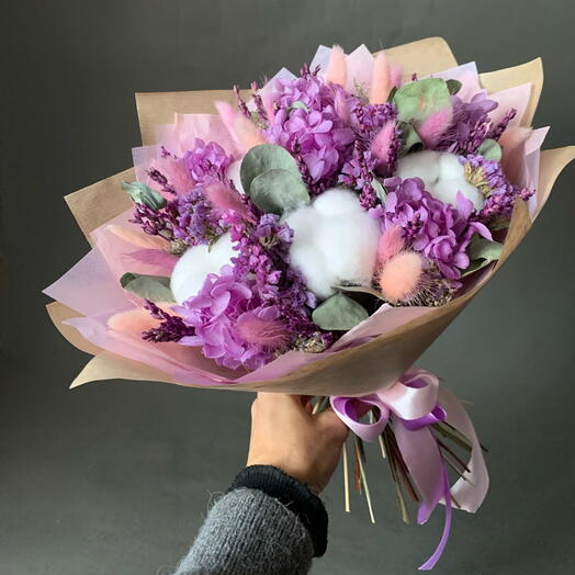 Букет из сухоцветов «Лиза»