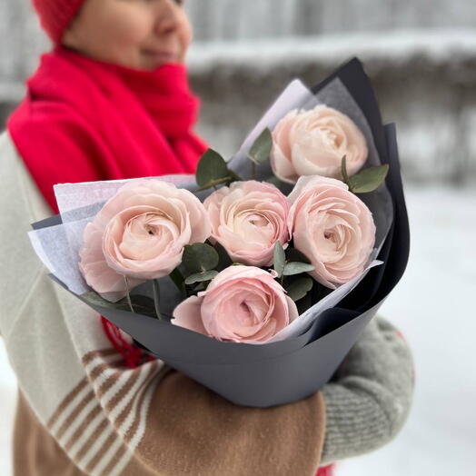 Ранункулюсы "Розовые лютики"