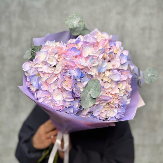Гортензия  и эвкалипт 💜♥️ для девушки 😍без повода