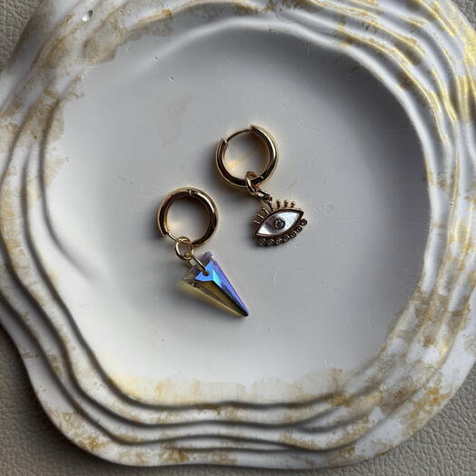 Серьги с глазиком