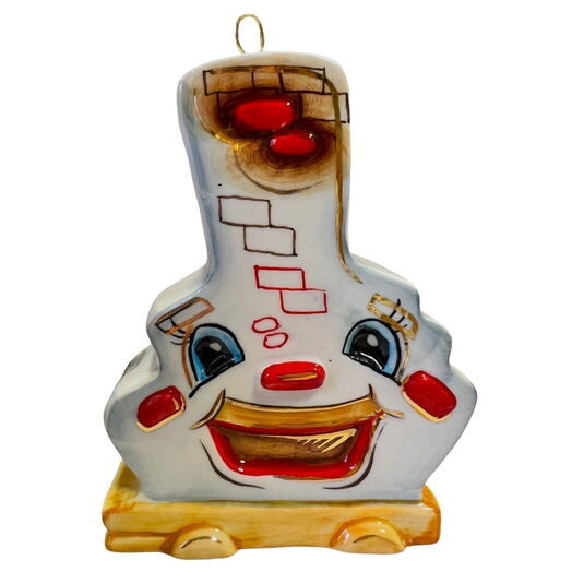 Ёлочная игрушка "Печка" (Лефортовский фарфор) большая