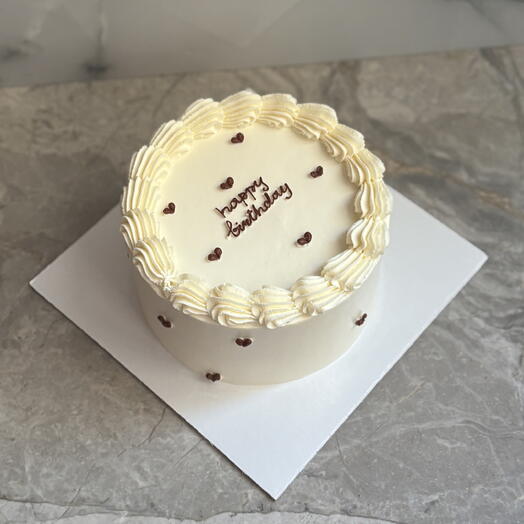 Торт 1кг Happy birthday с рюшами