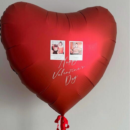 Сердце-гигант с фото и надписью