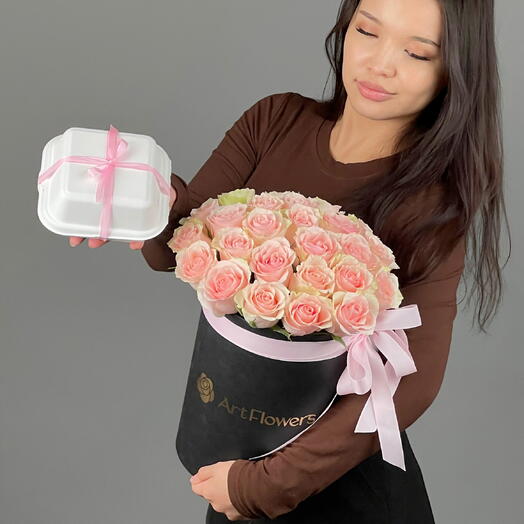 Цветы Букет Art Flowers	Розовый дуэт