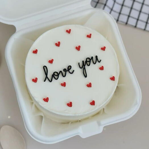Бенто-торт "love you" люблю тебя