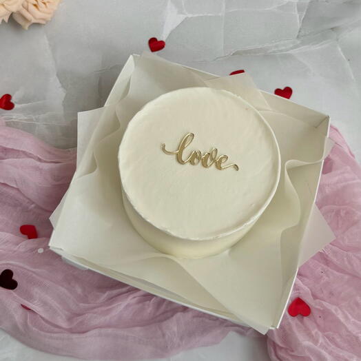 Бенто торт love на 14 февраля