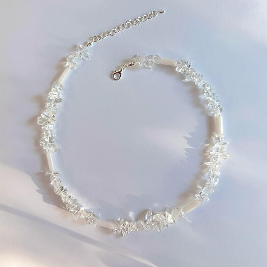 Колье из горного хрусталя Нежнее ветра