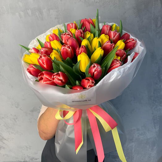 🌷🔥 Букет 377 «Огонь и Солнце»