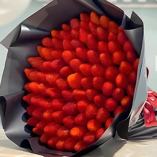 Большой клубничный букет для нее