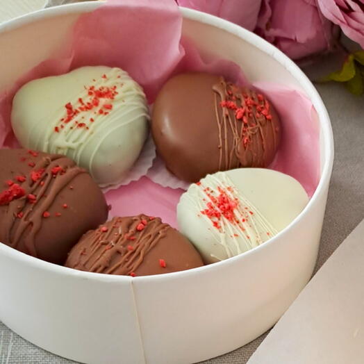 Пирожное шоколадная картошка "сердца"