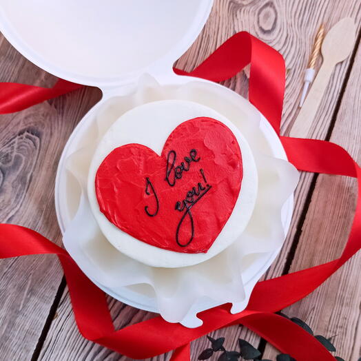 Бенто-торт с сердцем I love you