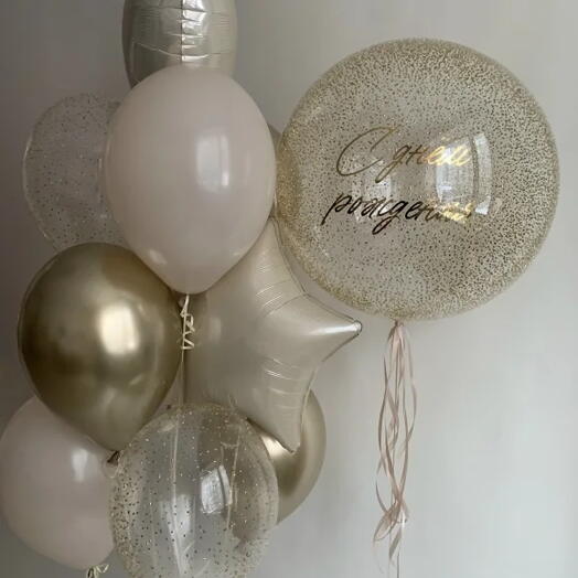 Набор шаров золото Артикул: 3441