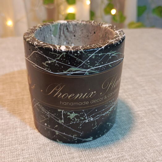 Подстаканник черно, бело, оливкового цвета