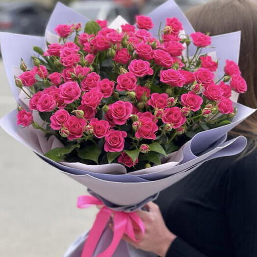Кустовые розы PINK LOVE 15