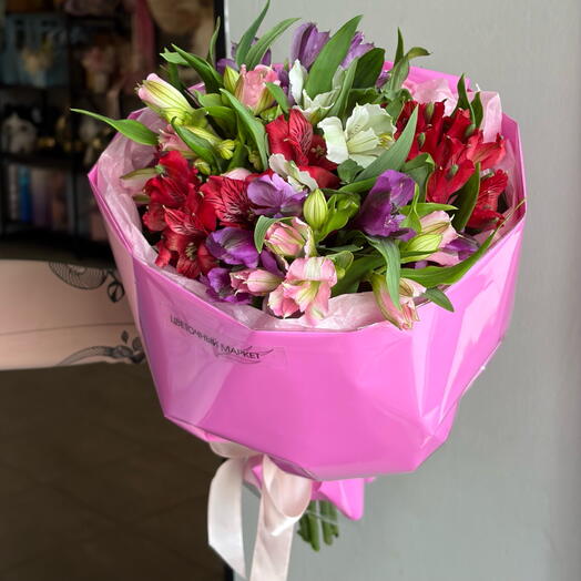 HIT️🔥mezcla de Alstroemeria 9pcs