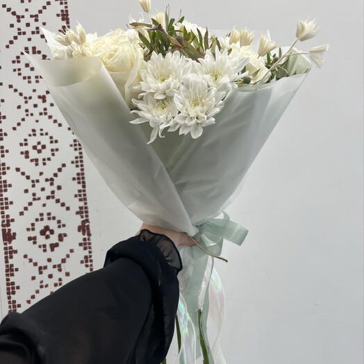 Букет с розами «Ангельский»