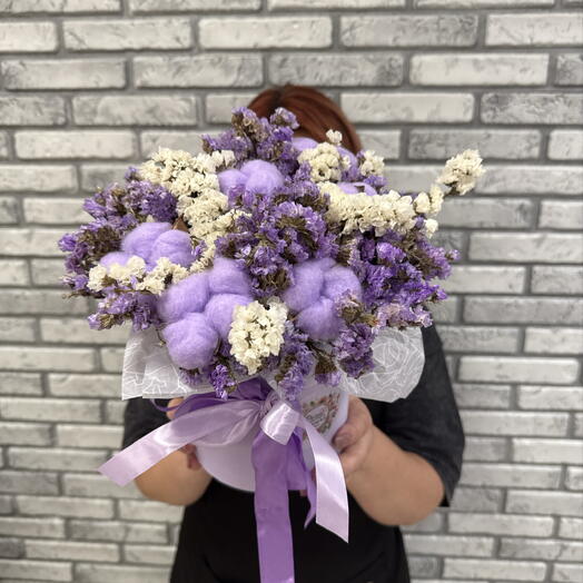 Композиция из сухоцветов 💜💜💜