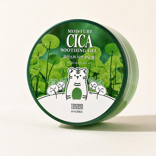 Универсальный успокаивающий гель с алоэ и центеллой Tenzero Moisture Cica Soothing Gel, 300 мл