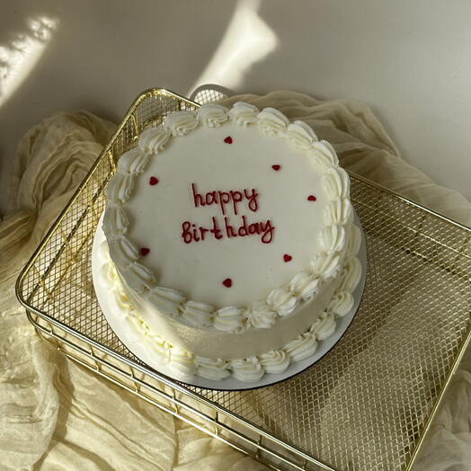 Бенто торт Ламбет с надписью «Happy birthday» на день рождение маме, дочери, жене, девушке, дочке, подруге, сестре