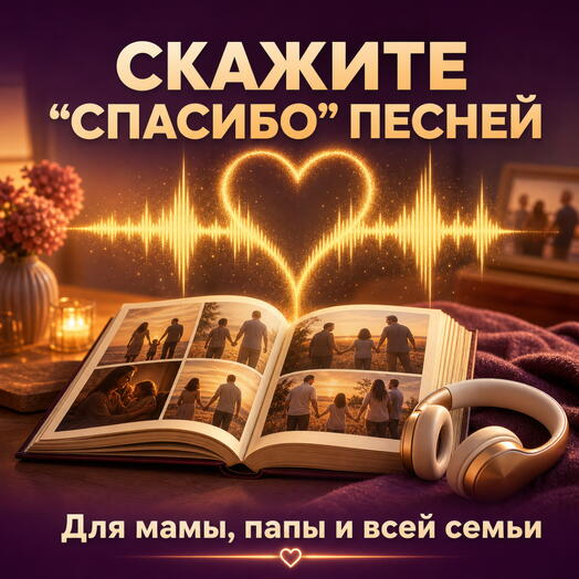 Подарочный сертификат на именную песню-благодарность