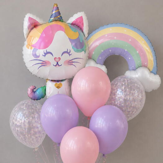 Радужный котёнок 🌈