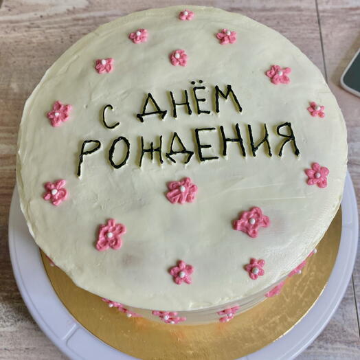 Торт «Малиновый медовик» 2 кг