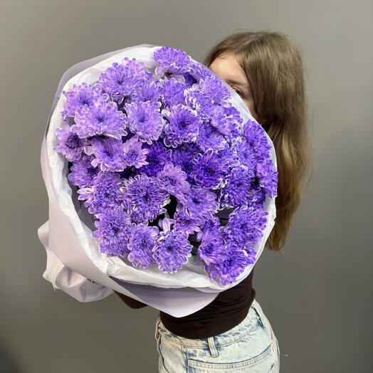 Сиреневая хризантема 💜