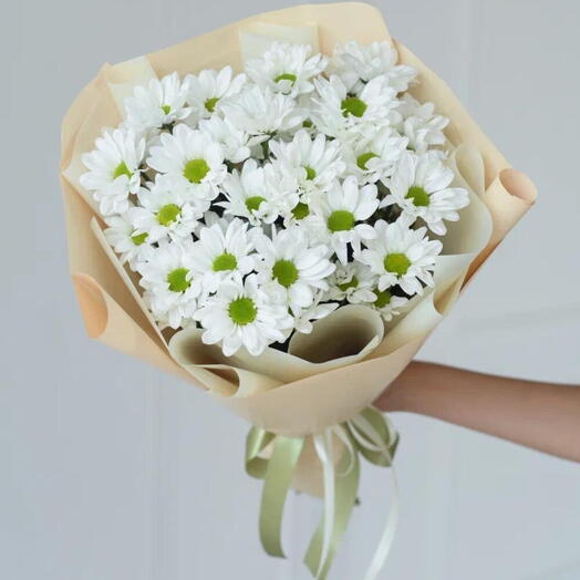 White daisies in a film