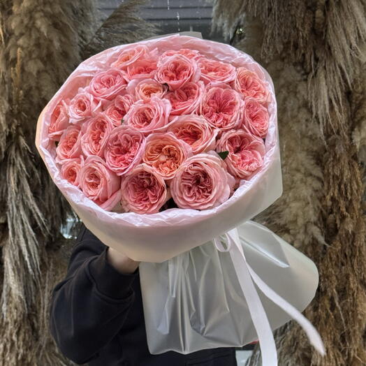 Букет из пионовидные роз 🧡