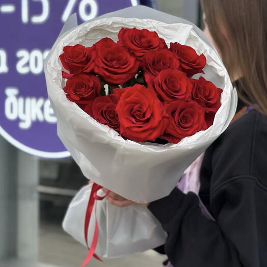 Букет из 11 красных роз