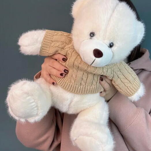 Игрушка мишка в свитере 30см