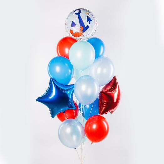 Themed set of 15 balloons "Marine"