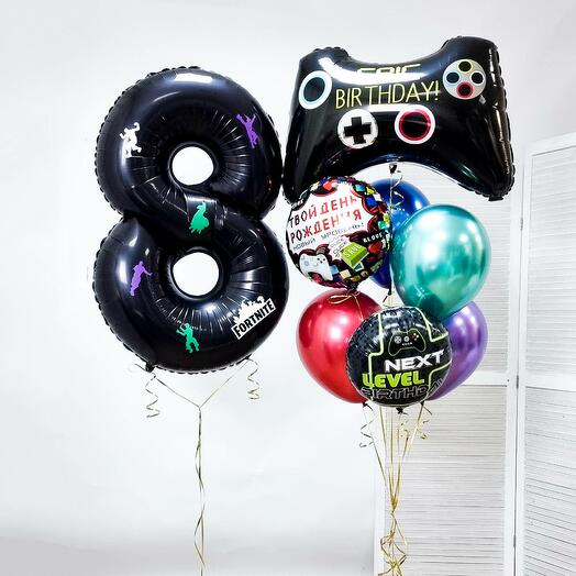 Globos inflados helio" Juego " 8 globos
