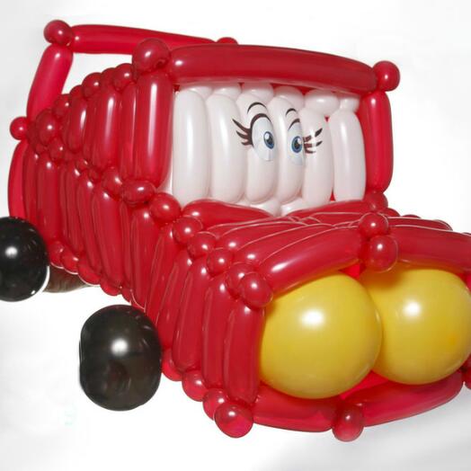 A car made of balloons. Length about 80 cm