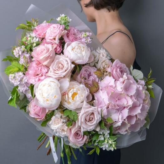 Ramo con hortensias "Jardín Inglés"