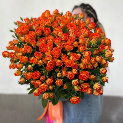 39 rosas naranjas