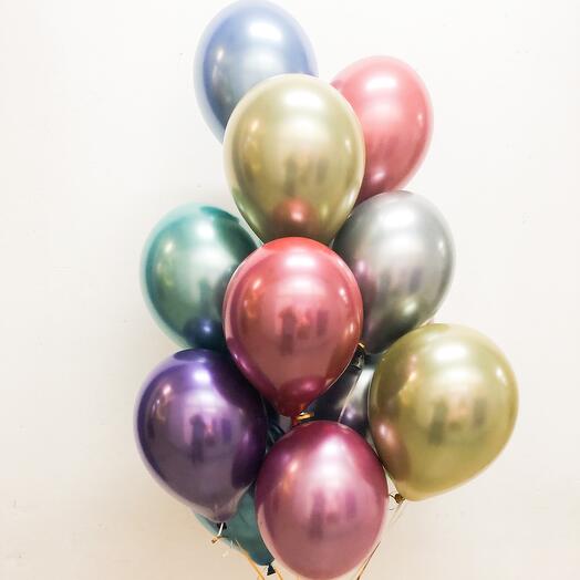 Fountain of 13 balls chrome