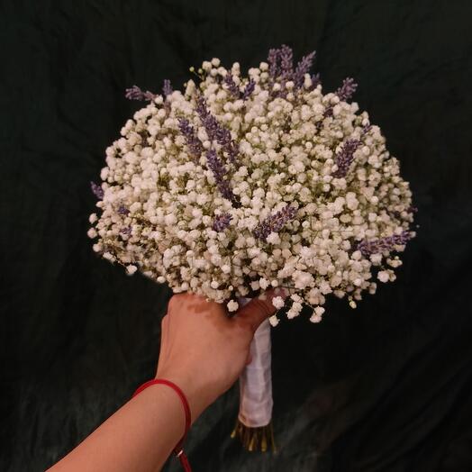 Ramo de novia de gypsophila