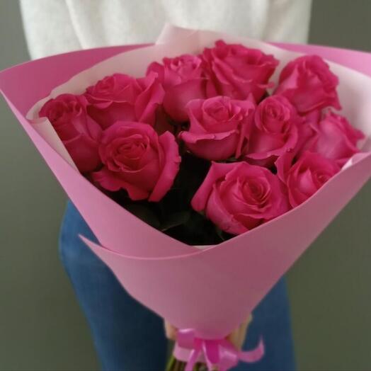 Букет из малиновых роз