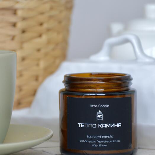 Soy candle "Fireplace heat" 100g
