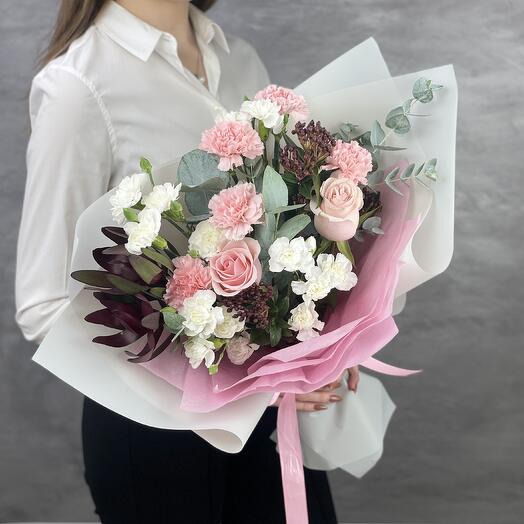 Букет с розами Кастиэль