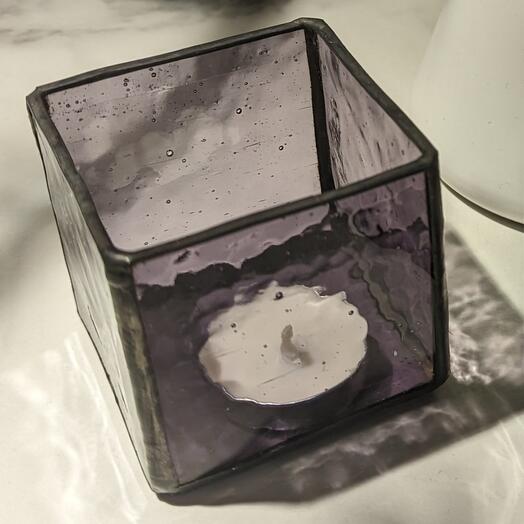 Подсвечники из стекла