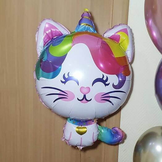 Foil balloon "Unicorn Kitten" 32"