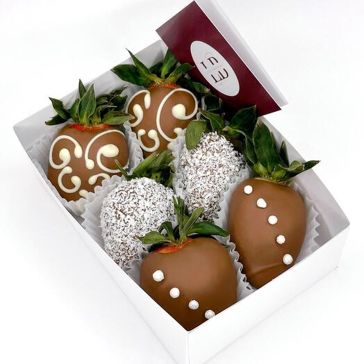 Набор 6шт из клубники в шоколаде