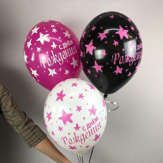 Globo de feliz cumpleaños Estrellas