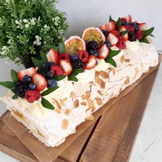 Меренговый  рулет️‍🔥 летний десерт с ягодами